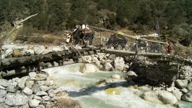 Zobos crossing Kambachen river